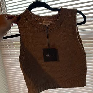 Tan Sweater Tank